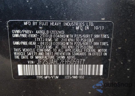 2014 Subaru Forester 2.5I Limited z USA, uszkodzony, nr VIN JF2SJAHC2EH505977